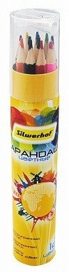 Карандаши цветные Silwerhof "Солнечная коллекция", с точилкой, 12 цветов