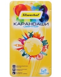 Карандаши цветные Silwerhof "Солнечная коллекция", 12 цветов