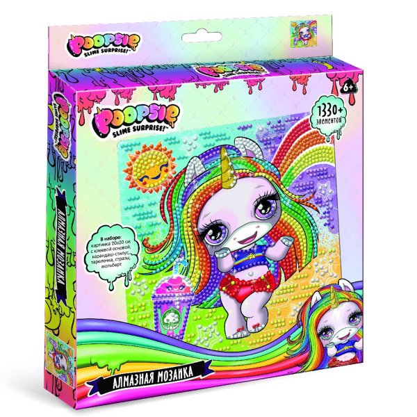Мозаика алмазная. Poopsie. Slime surprise, 1330 элементов Мозаика алмазная. Poopsie. Slime surprise, 1330 элементов