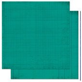 Бумага для скрапбукинга "Turquoise Journal", 31х31 см