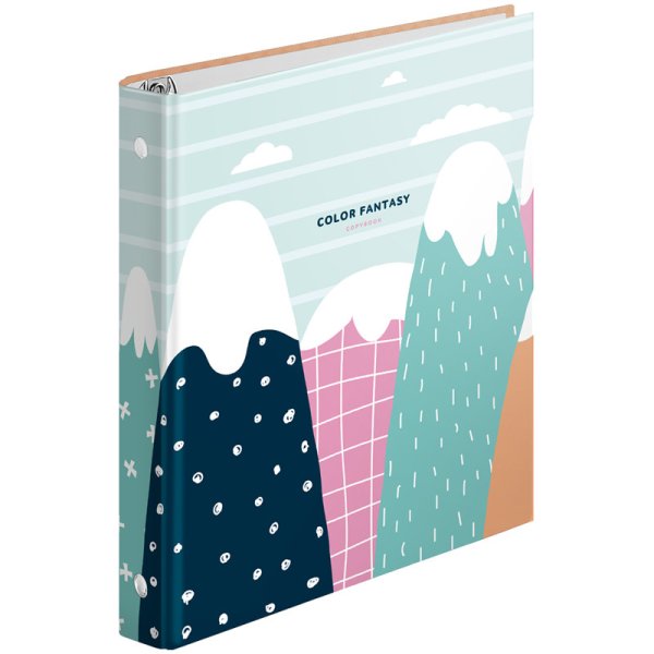 Тетрадь на кольцах "Стиль. Color fantasy", А5, 120 листов, клетка