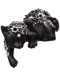 Статуэтка "Lefard. Кошка", цвет: черный, серый, 20x10.5x17 см