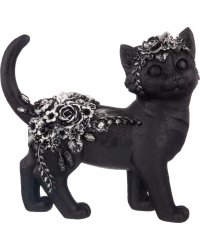Статуэтка "Lefard. Кошка", цвет: черный, серый, 26x9,5x24 см