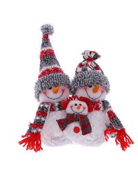 Игрушка набивная "Снеговики", 20х14х32 см