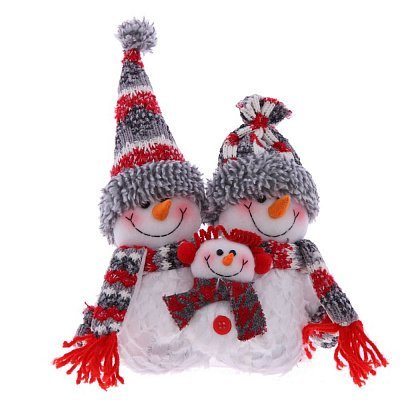 Игрушка набивная "Снеговики", 20х14х32 см