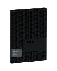 Папка с 20 вкладышами "DoubleBlack", А4, 17 мм, 600 мкм, черная