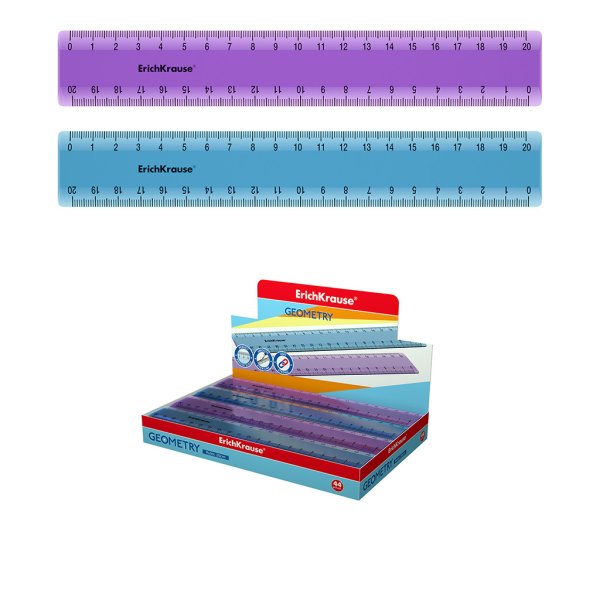 Обложка книги «Линейка пластиковая "Standard", 20 см»