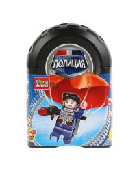 Конструктор "Полицейский на парашюте", 15 деталей