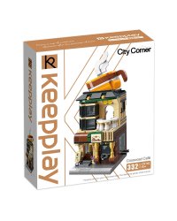 Конструктор Qman "Городские домики. Кофейня", 332 детали