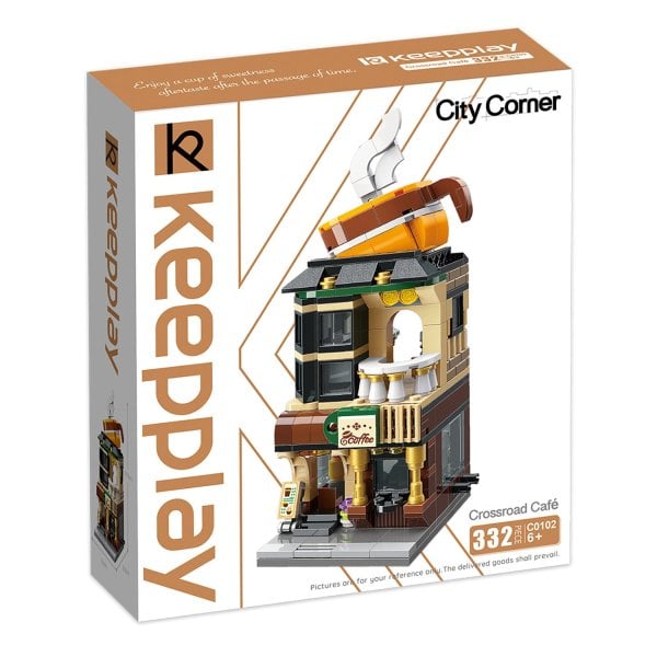 Конструктор Qman "Городские домики. Кофейня", 332 детали