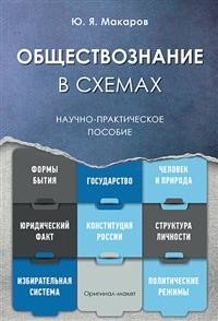 Обложка книги «Обществознание в схемах. Научно-практическое пособие» — Макаров Ю.Я., ISBN 9785998810381