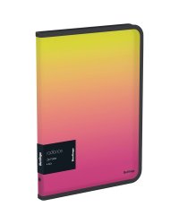 Папка на молнии "Radiance", А5+, 600 мкм, желтый/розовый градиент