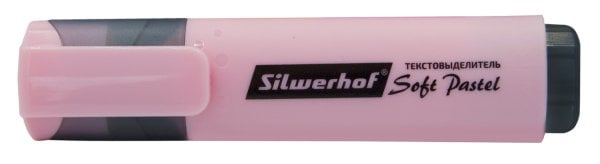 Текстовыделитель "Silwerhof. Soft Pastel", цвет: розовый, 1-5 мм