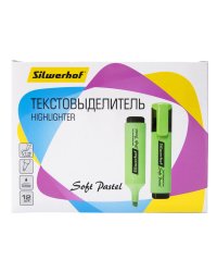Текстовыделитель "Silwerhof. Soft Pastel", цвет: мятный, 1-5 мм