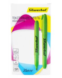 Текстовыделитель "Silwerhof. Base", цвет: зеленый, 1-4 мм, арт. 108034-01