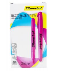 Текстовыделитель "Silwerhof. Base", цвет: розовый, 1-4 мм, арт. 108034-04