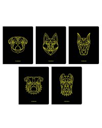 Тетрадь Total black. Oh my dog, А5, 48 листов, клетка