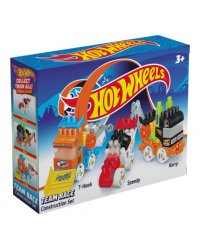 Конструктор развивающий "Hot Wheels", набор из трех машин, 71 деталь