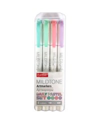 Текстовыделители "Mildtone Pastel", 1-4 мм, 4 цвета
