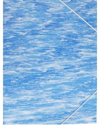 Папка на резинке "Бюрократ. Melange", цвет: синий, A4, арт. MLPR07BLUE