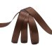 Лента атласная двухсторонняя , 0,3 см x 100 м, цвет: 078 темно-коричневый