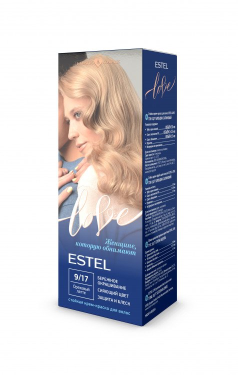 Крем-краска "Estel Love", тон 9/17 Ореховый латте, 50 мл