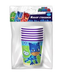Набор бумажных стаканов "Герои в масках", 250 мл (6 штук)