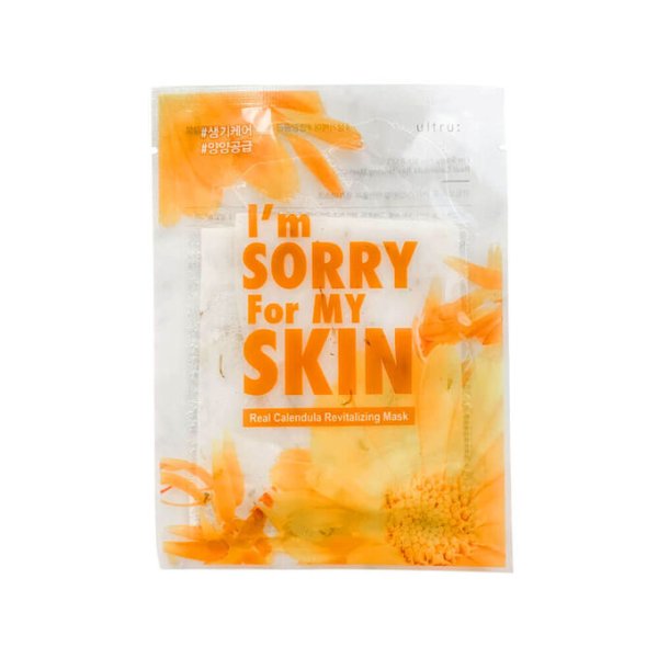 Маска восстанавливающая для лица с календулой "I'm Sorry For My Skin. Real Calendula Revitalizing", 23 мл