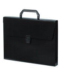 Портфель "Бюрократ. DeLuxe", цвет: черный, A4, 1 отдел, арт. DLPP01BLCK