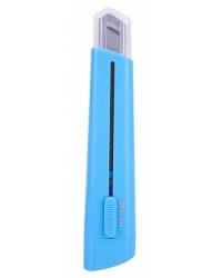 Нож канцелярский "Deli. Rio", цвет: синий, 18 мм, арт. E2040blue