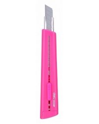 Нож канцелярский "Deli", цвет: розовый, арт. E2038PINK