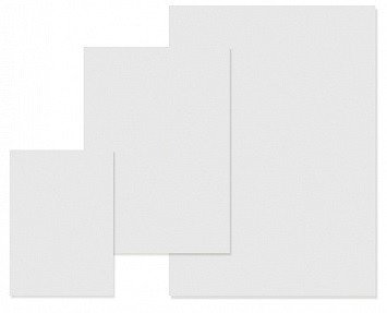 Доска для лепки &quot;Silwerhof&quot;, цвет: белый, прямоугольная, A3, 1 мм, ар. 957005