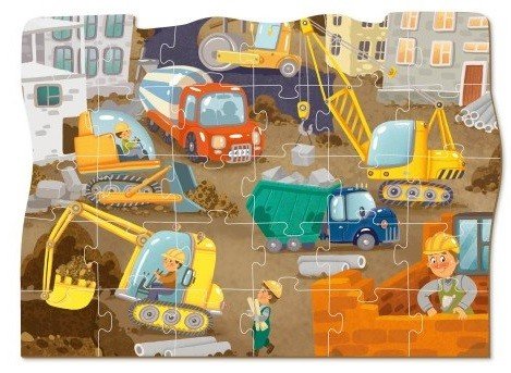 Пазл "На стройплощадке", 30 элементов