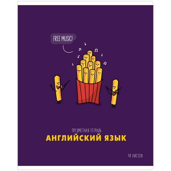 Тетрадь предметная "Маленькие детали. Английский язык", А5, 48 листов, клетка