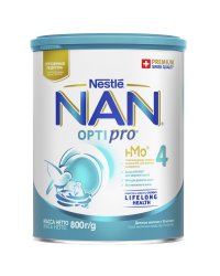 Молочко для роста, иммунитета и развития мозга NAN 4 Optipro, 800 г