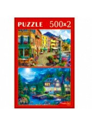 Набор пазлов 2 в 1. Чудесные виды, 500 элементов