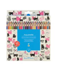 Карандаши акварельные "Happy Color", 48 цветов
