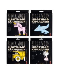Карандаши цветные "Blackwood color", 24 цвета