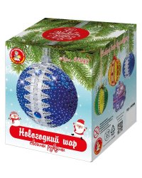 Новогодний шар своими руками (голубой)