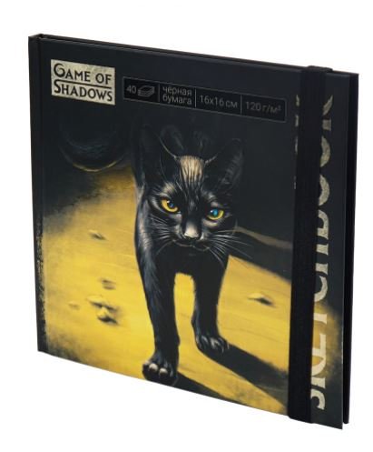Скетчбук "Black cat", 160х160 мм, 40 листов
