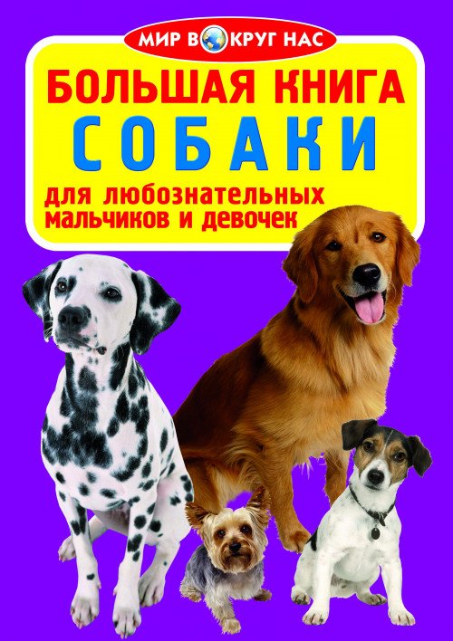 Обложка книги «Большая книга. Собаки. Для любознательных мальчиков и девочек», ISBN 9786177270880