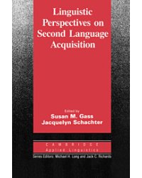Linguistic Perspectives on Second Language Acquisition