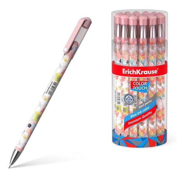Обложка книги «Ручка гелевая "Color Touch. Flower Cocktail", 0,38 мм, синие чёрнила»