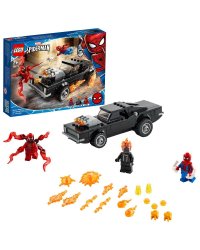 Конструктор LEGO "Super Heroes. Человек-Паук и Призрачный Гонщик против Карнажа", 212 элементов