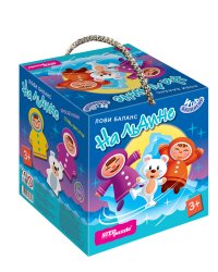 Развивающая игра из дерева. На льдине