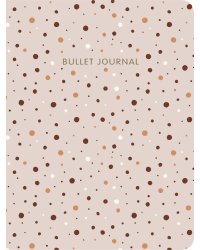 Блокнот в точку. Bullet Journal. Горохи, розовый