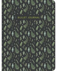 Блокнот в точку. Bullet Journal. Листья, 120 листов, черный