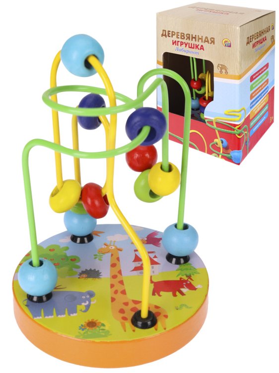 Деревянная игрушка "Лабиринт-1", 14х9 см