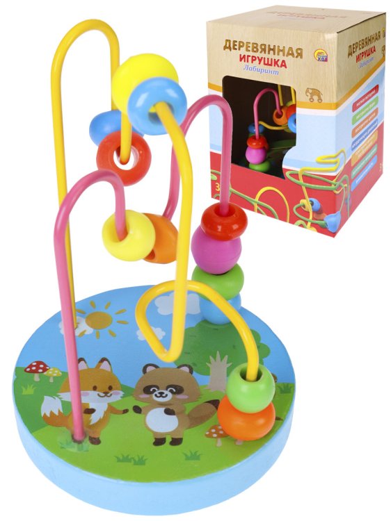 Деревянная игрушка "Лабиринт-4", 11х9 см