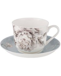 Чайная пара "Lefard. White flower", цвет: голубой, 500 мл